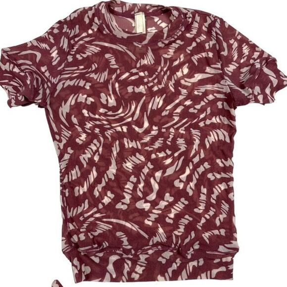 SKIMS - Raspberry Swirl Logo Bra Shorts and Top Set - Picture 2 of 4